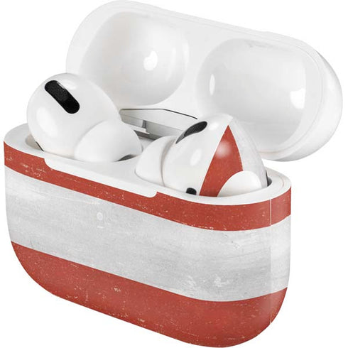 Latvia Flag Distressed AirPods Skins